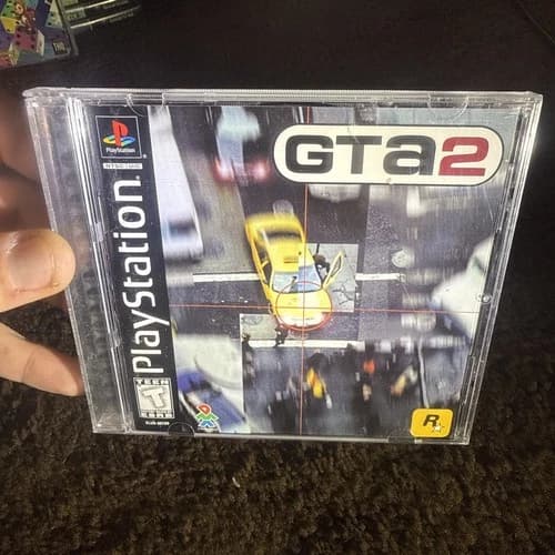 Grand Theft Auto 2 (Sony PlayStation 1, PS1) Complete Very Good Disc Light Swirl