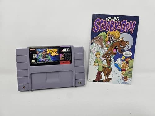 Scooby Doo Mystery (Super Nintendo SNES, 1995) With Comic
