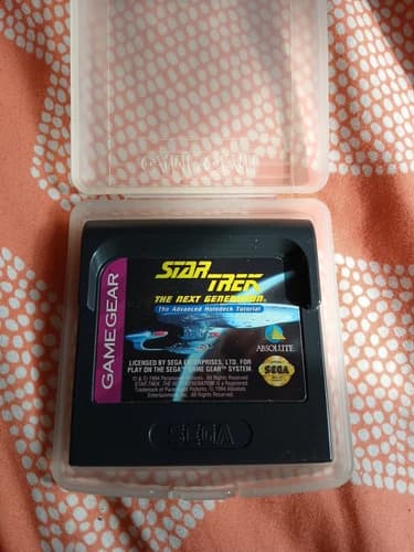 Star Trek Next Generation Advanced Holodeck Tutorial (SEGA Game Gear) Cartridge