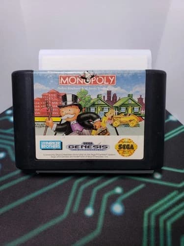 Monopoly (Sega Genesis, 1992) Cartridge Only - Tested