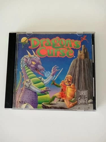 Dragon's Curse TurboGrafx 16 Complete In Case W/ Manual and Sleeve