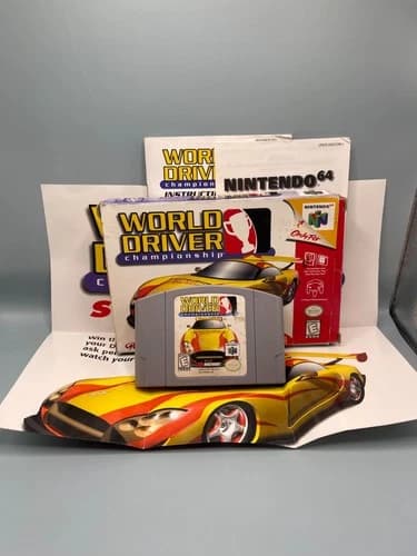 World Driver Championship - Nintendo 64 N64 CIB Complete In Box