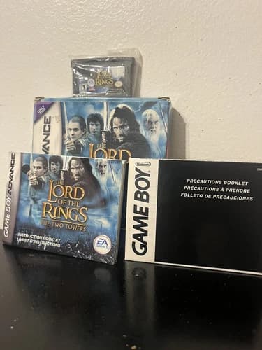 Lord of the Rings: The Two 2 Towers (GBA Nintendo Game Boy Advance, 2002) CIB EA