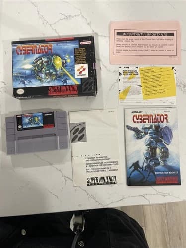Cybernator SNES CIB