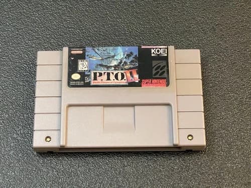 P.T.O. II 2 Pacific Theater of Operations (Super Nintendo SNES) TESTED WORKING!!