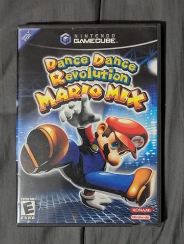 Dance Dance Revolution Mario Mix (Nintendo Gamecube, 2005) CIB COMPLETE MANUAL