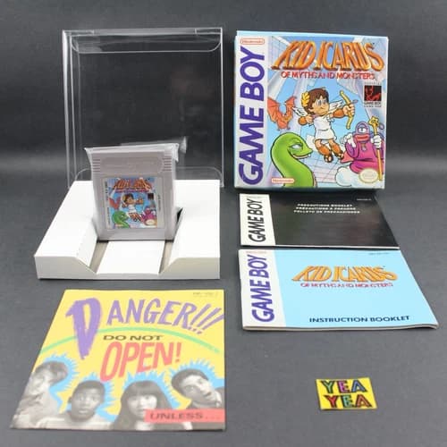 Kid Icarus Of Myths and Monsters Nintendo GameBoy CIB Complete W/ Protector RARE
