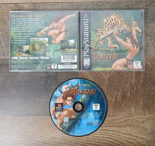 Tarzan (Sony PlayStation 1, 1999) PS1 Complete CIB - Tested
