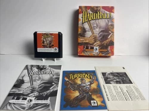 HardBall (Sega Genesis 1991) - Tested/Working - Complete In Box