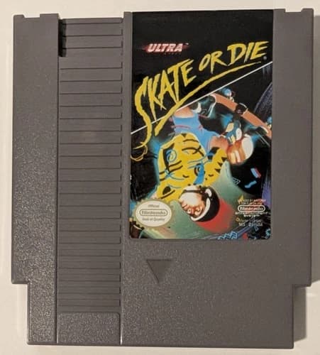 Skate or Die Nintendo Entertainment System NES Cleaned and Tested Working