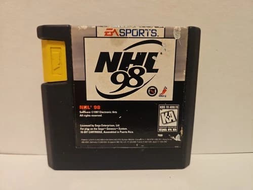 Sega Genesis EA Sports NHL 98 Video Game Cartridge