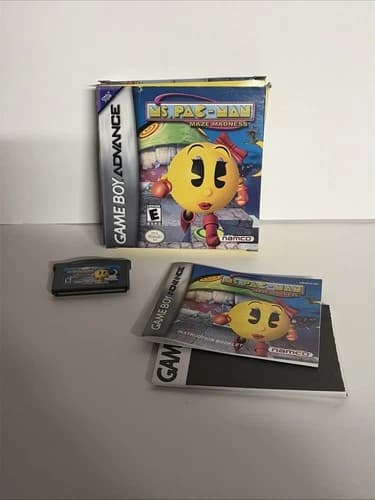 Ms. Pac-Man: Maze Madness (Nintendo Game Boy Advance) Complete In Box