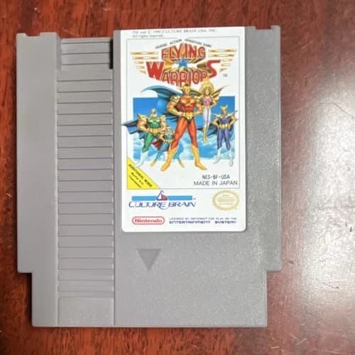 Culture Brain Flying Warriors Nintendo NES Adventure Book Included