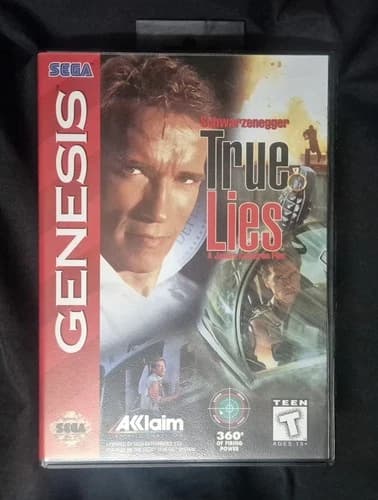 True Lies - Sega Genesis (1995) Video Game - Boxed With Manual