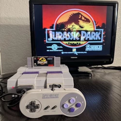 Jurassic Park SNES - Authentic, Tested, Cleaned - Great Label Condition