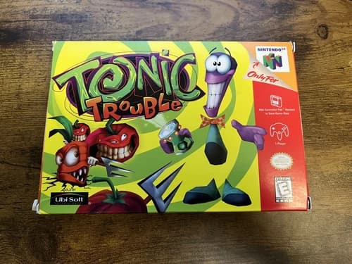 Tonic Trouble Nintendo 64 N64 Game CIB Complete In Box