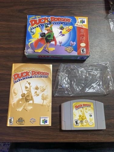 Duck Dodgers Starring Daffy Duck (Nintendo 64 N64, 2000) Authentic CIB W/Protect