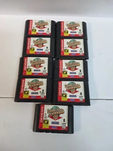 ONE WORLD SERIES BASEBALL 98 for Sega Genesis CLEANED & TESTED #U9