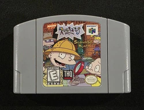 Rugrats: Scavenger Hunt (Nintendo 64, N64, 1999) Authentic & Tested Cartridge