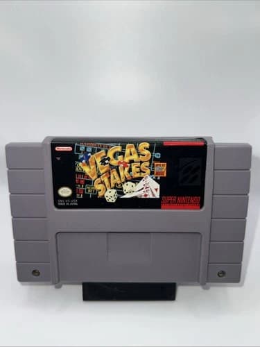 VEGAS STAKES (Super Nintendo SNES) Original Game