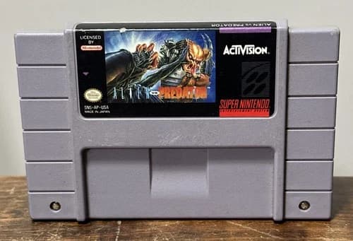 Alien Vs Predator (Super Nintendo SNES, 1993) Vintage Game Authentic & TESTED