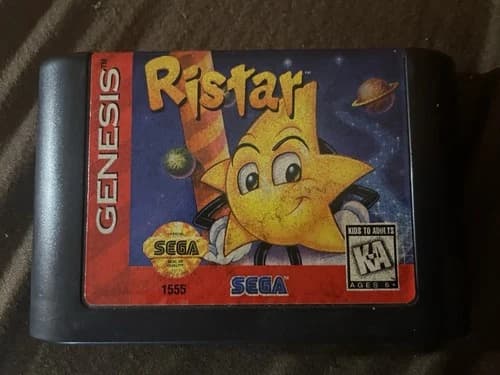 Ristar Sega Genesis, 1995 Authentic Game Cartridge ONLY Tested Working