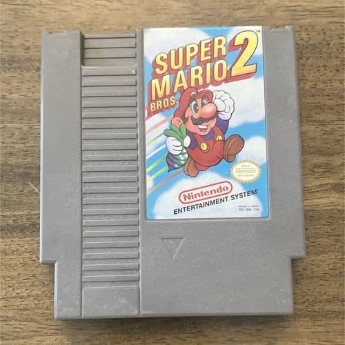 Nintendo Super Mario Bros. 2 NES Game Cartridge 1985 NTSC-U/C