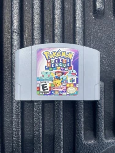 Pokemon Puzzle League (Nintendo 64, N64, 2000) Authentic - Tested and Working