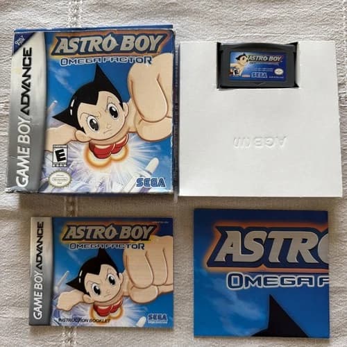 Astro Boy: Omega Factor (Nintendo Game Boy Advance, 2004) Authentic - Tested CIB