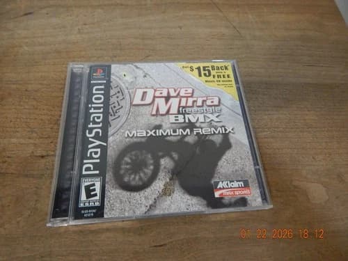 Dave Mirra: Freestyle BMX Maximum Remix (Sony PlayStation, PS1)