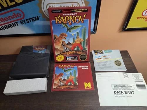 Nes Karnov Complete In Box
