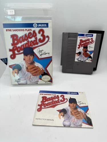 Bases Loaded 3 Ryne Sandberg (Nintendo | NES) Complete CIB