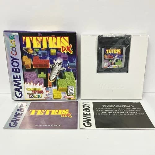 Tetris DX GBC Game Boy Color Complete CIB W/ Manual