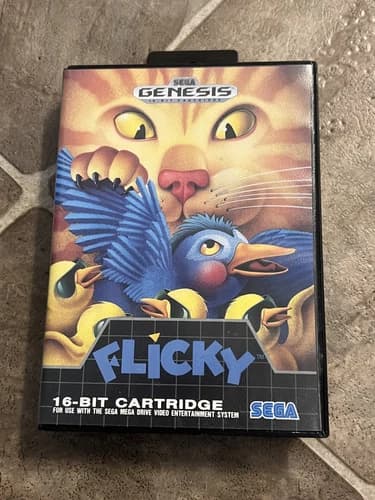 Flicky (Sega Genesis, 1991) CIB COMPLETE