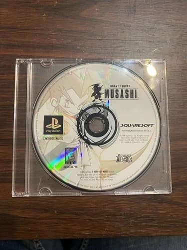 Brave Fencer Musashi PS1 (Sony PlayStation 1, 1998) Polished Disc Only