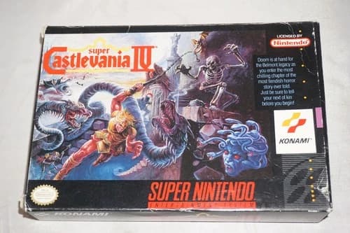Super Castlevania IV 4 (Super Nintendo SNES) Complete in Box CIB