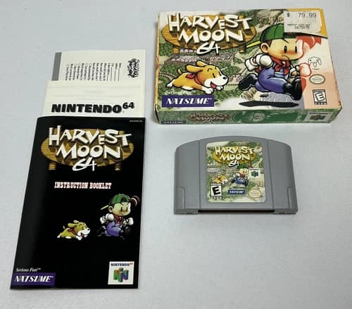 Harvest Moon 64 N64 CIB Box And Inserts Registration Card Authentic 🇨🇦🇺🇸