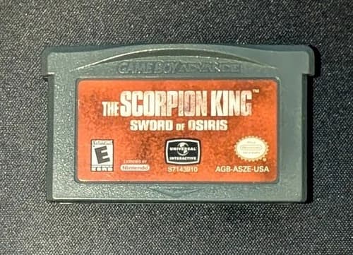 The Scorpion King: Sword of Osiris (Game Boy Advance, 2002) GBA CARTRIDGE TESTED