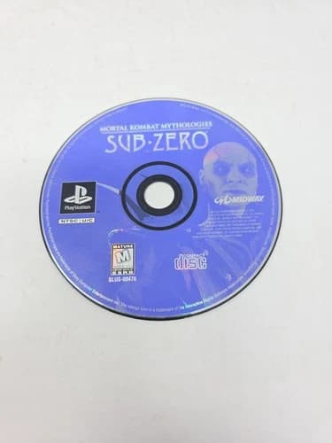 Mortal Kombat Mythologies Sub Zero PlayStation 1 PS1 Disc Only Loose Disc Tested