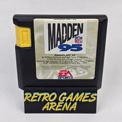 Madden NFL 95 (Sega Genesis) Cartridge TESTED