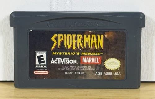 Spider-Man: Mysterio's Menace GBA (Game Boy Advance, 2001) - Authentic, Tested!