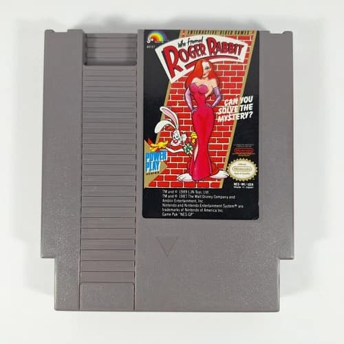 Who Framed Roger Rabbit Nintendo Entertainment System NES Game Cartridge: Tested