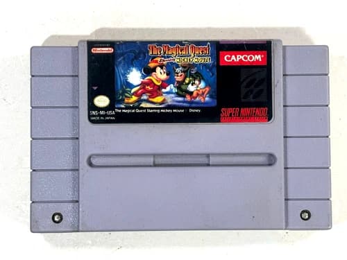 Magical Quest starring Mickey Mouse (Super Nintendo) SNES Authentic Tested