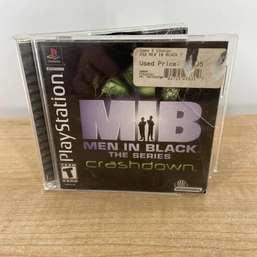 Men in Black The Series: Crashdown (Sony PlayStation 1, 2001) Complete Tested