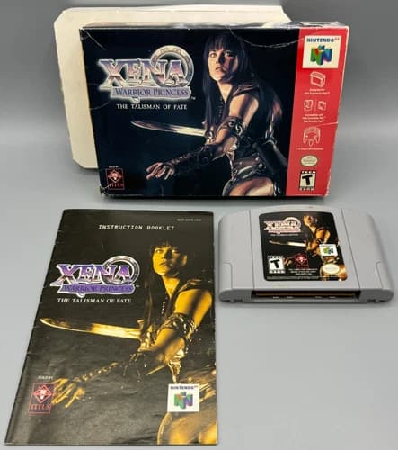 Xena Warrior Princess Talisman of Fate Nintendo 64 N64 CIB Complete W/ Manual