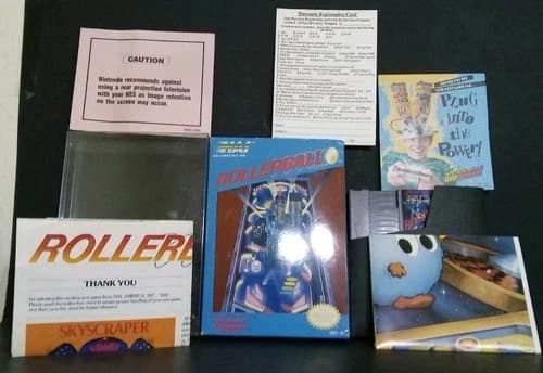 Rollerball (Nes)(1990) CIB. All Inserts! No Bowing. See Photos. Read. Free Ship!