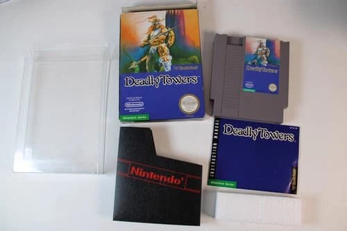Deadly Towers (Nintendo Entertainment System, 1987) NES Complete CIB