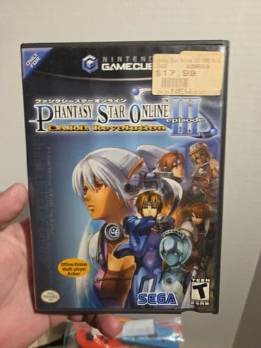 Phantasy Star Online Episode III C.A.R.D Revolution Nintendo GameCube Clean