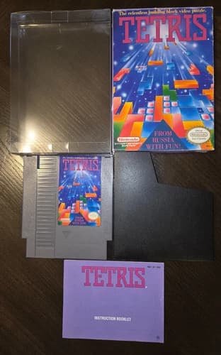Tetris - (Nintendo NES, 1989) CIB Complete in box Tested/Works
