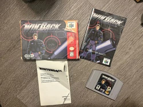 WinBack Covert Operations Nintendo 64 N64 CIB Complete Box Manual Koei NUS-006